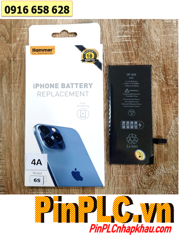 Pin iPhone 6S; Pin điện thoại di động iPhone 6S (2280mAh, 3.7V-3.85V, dòng sạc 4A) chính hãng |BẢO HÀNH 01 năm